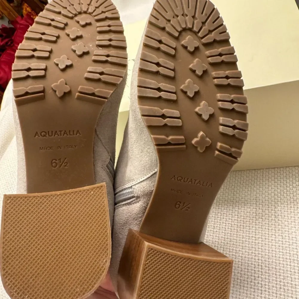 Aquatalia grey suede